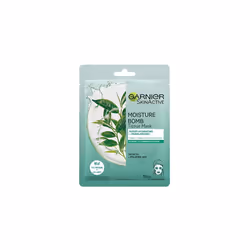 Garnier Moisture Bomb Tissue Mask, Green Tea Hydrating Tissue Face Sheet Mask Combination Skin 32 g