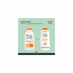 Garnier Ambre Solaire Hydra 24 Hour Protect Hydrating Protection Lotion SPF50, High Sun protection Factor 50, Water Resistant Sunscreen, with Shea