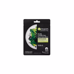 Garnier Charcoal and Algae Purifying and Hydrating Face Sheet Mask for Enlarged Pores 28g