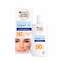 Ambre Solaire Anti-Dark Spots & Anti-Pollution, Protection Fluid SPF50+, Super UV, 40ml