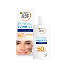 Ambre Solaire Anti-Dark Spots & Anti-Pollution, Protection Fluid SPF50+, Super UV, 40ml