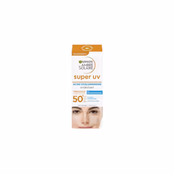 Ambre Solaire Antioxidant Super UV Sun Protection Fluid with SPF 50+ Light and Non-Greasy Sun Cream with Hyaluronic Acid