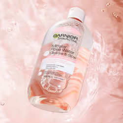 Micellar Rose Cleansing Water For Dull Skin, Glow Boosting Cleanser and Makeup Remover, Recognised By The British Skin Foundation, Use With Reusable