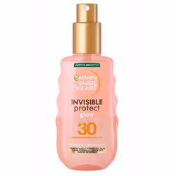 Ambre Solaire Invisible Protect Glow Transparent Sun Cream Spray SPF30, Quick Dry, High Sun Protection Factor 30, Water Resis ...