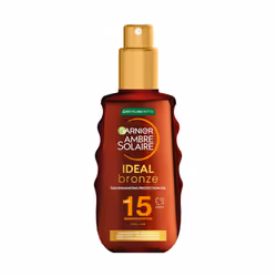 Ambre Solaire Ideal Bronze Protective Oil Sun Cream SPF15, High Sun Protection Factor 15, Shea Butter, Water Resistant & Non ...