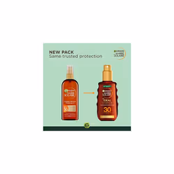 Garnier Ambre Solaire Ideal Bronze Protective Oil Sun Cream Spray SPF30 High Sun Protection Factor 30 Shea Butter Water Resistant & Non Greasy Su - Additional view 4