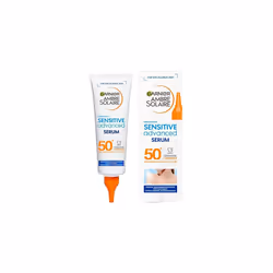 Ambre Solaire SPF 50+ Sensitive Advanced Face & Body Serum, Sunscreen Factor 50, Protect Against UVA & UVB, for Sensitive Ski ...