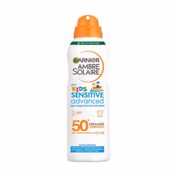 Ambre Solaire SPF 50+ Kids Anti-Sand Mist, Children's Sun Protection Spray, Non-Greasy and Fast-Absorbing, Water- and Sand-Re ...
