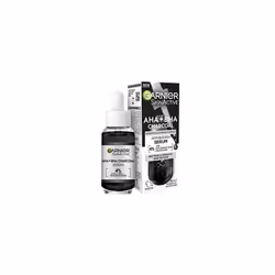 Skinactive 4% AHA + BHA (Salicylic Acid) & Niacinamide Charcoal Serum, Resurface & Smooth Skin Texture, Improve Appearance Of ...