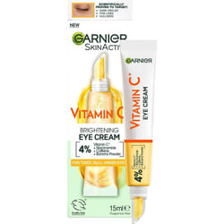 Garnier Eye Cream  With 4% Vitamin C  Brightening Eye Treatment For Dark Circles  Prevents Under Eye Bags And Puffiness  Vitamin C*  15ml