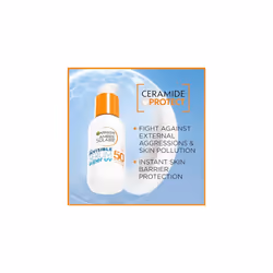 Ambre Solaire SPF 50+ Super UV Invisible Serum Moisturiser for Face, High Protection Against UVA & UVB, Sun Cream for all Skin Types, With Hyaluronic