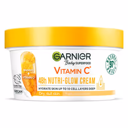 Body Superfood, Nutri Glow Body Cream, Vitamin C & Mango, for Dry & Dull Skin, Brightening & Glowing, Nourishing & Fast Absor ...
