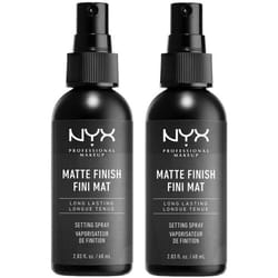 NYX Professional Makeup Setting Spray, Long Lasting Formula, Vegan, Matte Finish, Pack of 2, 60 ml