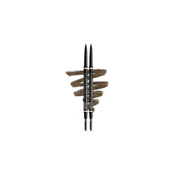 Micro Brow Pencil, Dual Ended with Mechanical Brow Pencil and Spoolie Brush, Pack of 2, Shade: Ash Brown