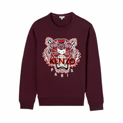 KENZO SWEAT Mens Sweatshirts Crew Neck Jumper - S, Maroon