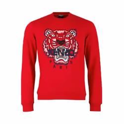 KENZO SWEAT Mens Sweatshirts Crew Neck Jumper - XS, Red