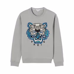KENZO SWEAT Mens Sweatshirts Crew Neck Jumper - XL, Grey