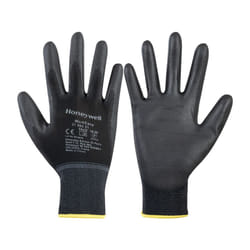 WorkEasy Palm-side Coated Black Gloves - Size 10