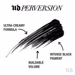 Urban Decay Perversion Volumizing Mascara (Travel Size Mini)  Black Lengthening Mascara  Buildable Lash Volume & Length  Longwear  Non-waterproof  Clu