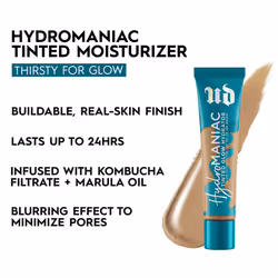 Urban Decay Hydromaniac Dewy Foundation (41 Light Medium Neutral)  Hydrating Tinted Moisturizer for Dry Skin  Buildable Medium Coverage  Non-comedogen