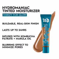 Urban Decay Hydromaniac Dewy Foundation (61 Medium Deep Neutral)  Hydrating Tinted Moisturizer for Dry Skin  Buildable Medium Coverage  Non-comedogeni