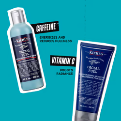 Kiehl's Essentials Men's Skincare Gift Set - $75 Value Routine Including Facial Fuel Cleanser and Moisturizer - Awaken & Hydrate Skin