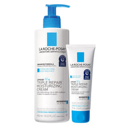 La Roche-Posay Lipikar Daily Repair Moisturizing Lotion Full Size & Travel Size Skin Care Set | Body Lotion for Dry Skin & Eczema| Formulate