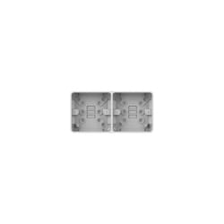 Schneider Electric GGBL9D25 2 Gang Dual Surface Mount Pattress Box 25mm
