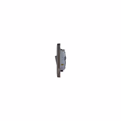 Lisse Screwless Deco - Switched Single Fused Connection Unit, 13A, Double Pole, with Neon Indicator, GGBL5011BMB, Mocha Bronze with Black Insert
