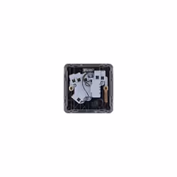 Lisse Screwless Deco - Switched Single Fused Connection Unit, 13A, Double Pole, with Neon Indicator, GGBL5011BMB, Mocha Bronze with Black Insert