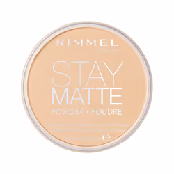 Rimmel London Stay Matte - 011 Creamy Natural - Pressed Powder  Lightweight  High Coverage  Shine Control  0.49oz