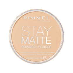 Rimmel London Stay Matte - 011 Creamy Natural - Pressed Powder  Lightweight  High Coverage  Shine Control  0.49oz