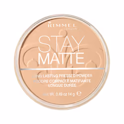 Rimmel Stay Matte Pressed Powder, Amber, 14g, Amber, Jar, Pressed powder, Matte, 14 ml, Women