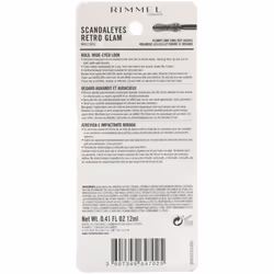 Rimmel London, Scandaleyes Retro Glam Mascara, 003 Extreme Black, 0.41 fl oz (12 ml)