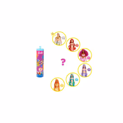 Barbie Color Reveal Doll, Mermaid Toy with 7 Surprises, Color Change and Accessories, Rainbow Mermaid Series, HCC46