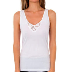 Camiseta Milan De Tirantes Sin Costuras Para Mujer 4750 - white, M