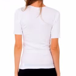 Camiseta Thermal Manga Corta Para Mujer App01bs - white, M