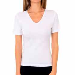 Camiseta Manga Corta Termorreguladora Natural Therm P04an Para Mujer - white, L