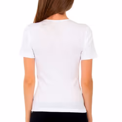 Camiseta Manga Corta Termorreguladora Natural Therm P04an Para Mujer - white, L