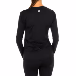 Camiseta Deportiva De Manga Larga S06s8 Para Mujer - black, S