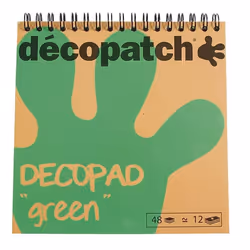 Décopatch Decopad, Image, Green, 48 sheets, Universal