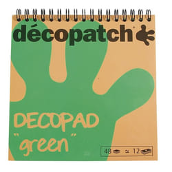Décopatch Decopad writing notebook 48 sheets Green