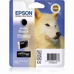 Epson Husky Singlepack Matte Black T0968, Matte black, Pigment-based ink, 11.4 ml, 1 pc(s)