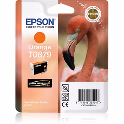Epson Flamingo Singlepack Orange T0879 Ultra Gloss High-Gloss 2, Orange, Pigment-based ink, 11.4 ml, 1 pc(s)