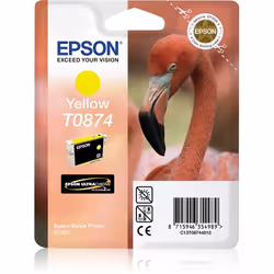 Epson Flamingo Singlepack Yellow T0874 Ultra Gloss High-Gloss 2, Yellow, Pigment-based ink, 11.4 ml, 1 pc(s)