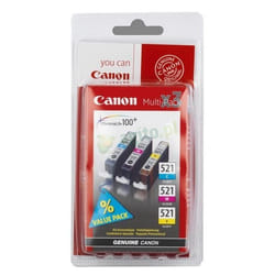 Canon CLI-521 CMY ink cartridge 3 pc(s) Original Cyan, Magenta, Yellow