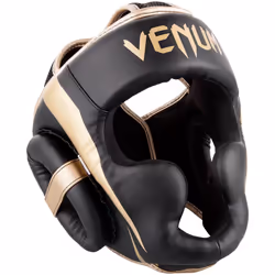 Venum Elite Headgear - Black/Gold One Size