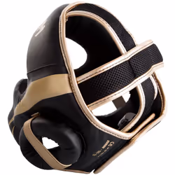 Venum Elite Headgear - Black/Gold  One Size