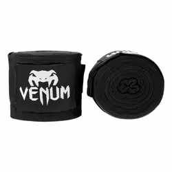 Venum Kontact Boxing Hand Wraps, Elastic hand wraps, 3.99 m (157"), Black, Cotton