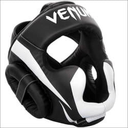 Venum Elite Head Guard Black/White